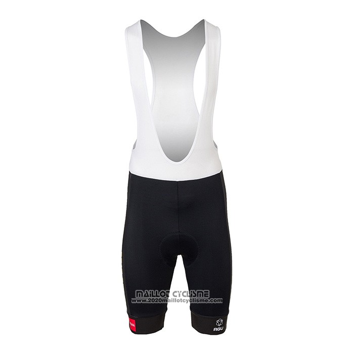 2022 Maillot Cyclisme Jumbo Visma Noir Jaune Rouge Manches Courtes et Cuissard